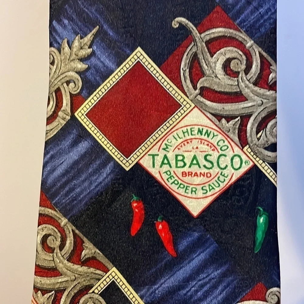 Tabasco Silk Tie Made in USA New With Tags